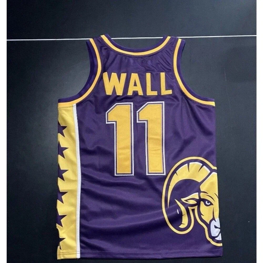John Wall Headgear Classics High school Rams Purple Jersey NWT Size S
